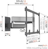 Vogel's ELITE TVM 5855 | Draaibare tv-beugel XL | 55-100"  20